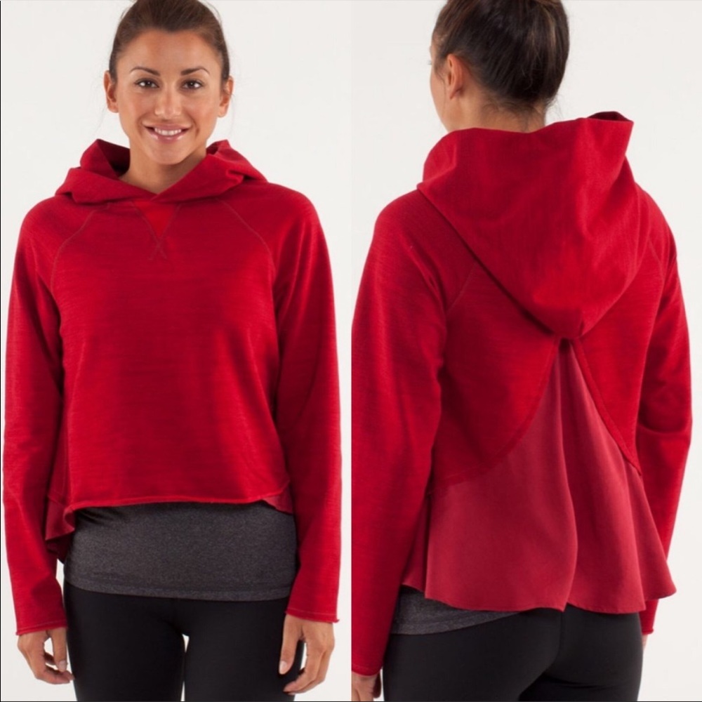 Lululemon Pull Me Over Hoodie Cranberry